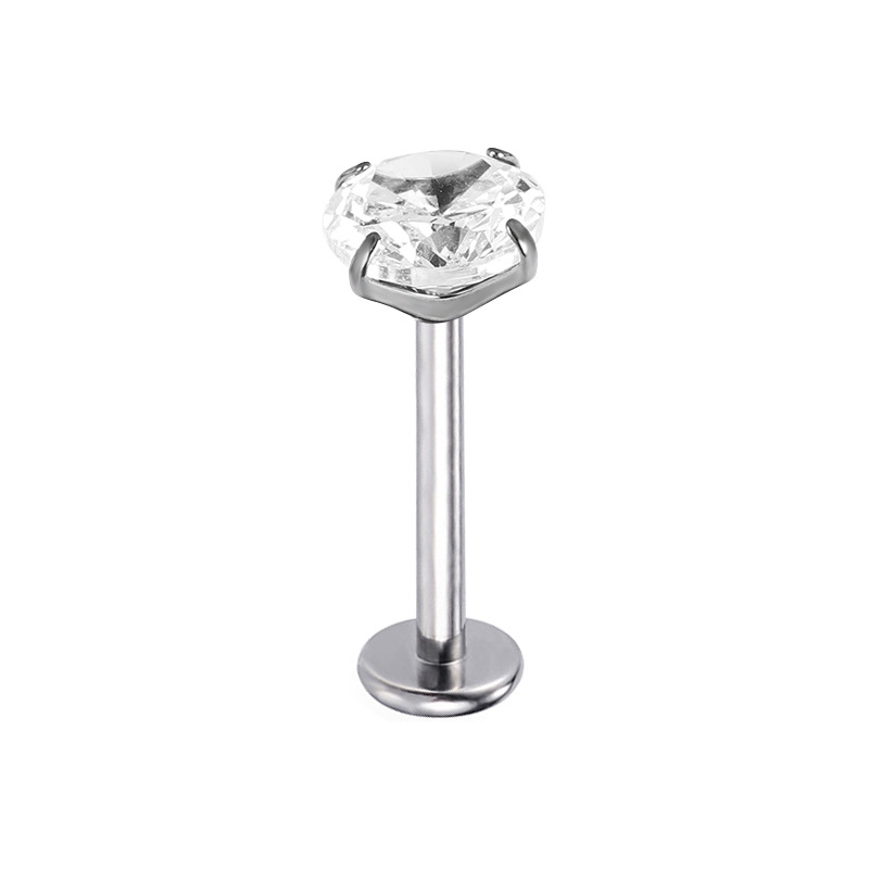 Pointed titanium steel lip stud product view