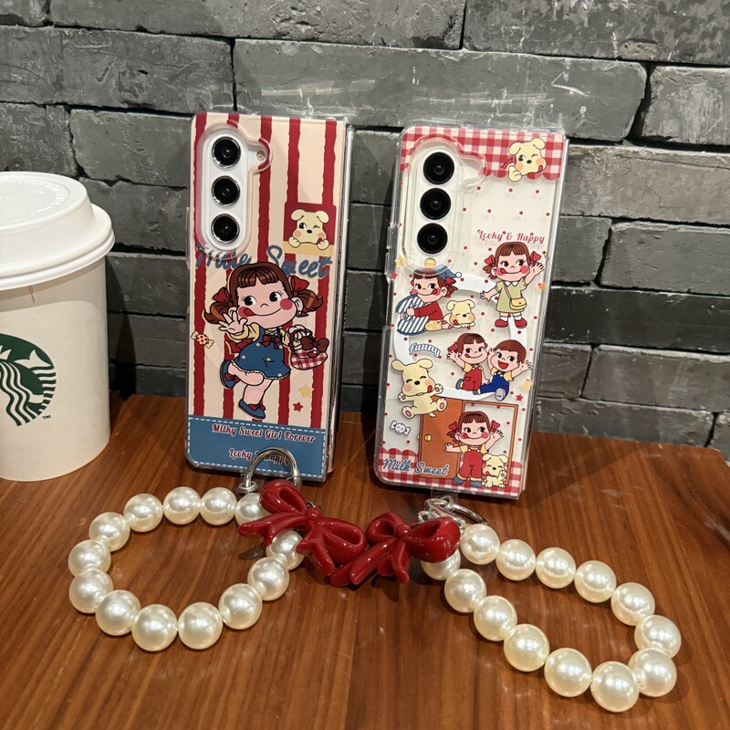 Ins Retro Stripesd Fujiya Girl Suitable for Samsung Zfoldable7 Mobile Phone Case Foldableing Screen Foldable5 Magnetic Stand Ins Retro Stripesd Fujiya Girl Suitable for Samsung Zfoldable7 Mobile Phone Case Foldableing Screen Foldable5 Magnetic Stand
