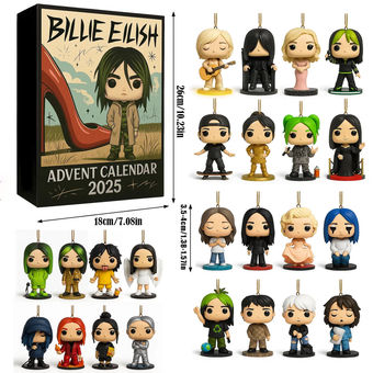 新品2025消防员约翰迪尔Billie Eilish 降临节日圣诞树亚克力挂件