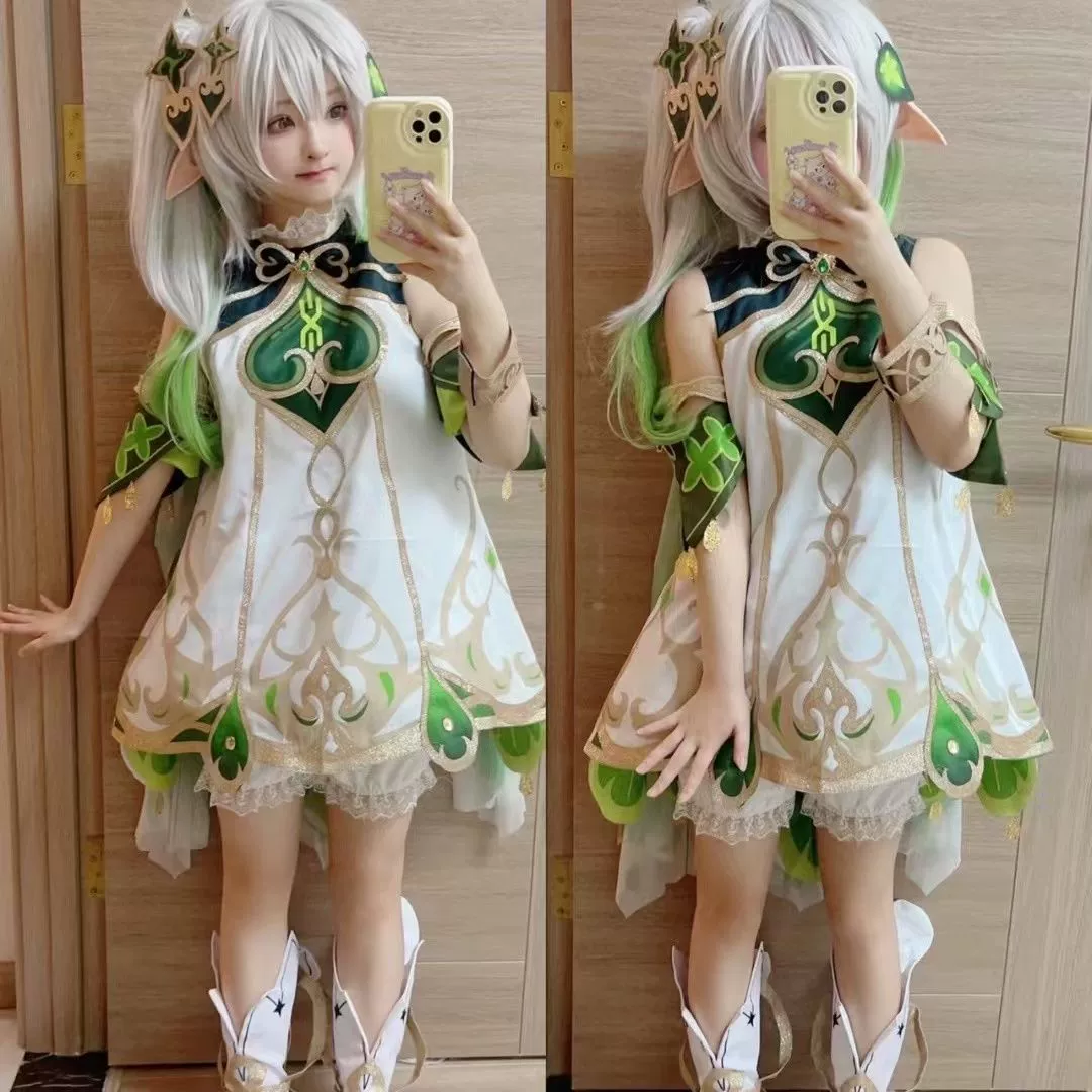 Костюм для косплея Grass God Genshin Impact Nazerda Xiao Jixiang Xumi, детский парик для косплея в стиле Лолиты, аниме.