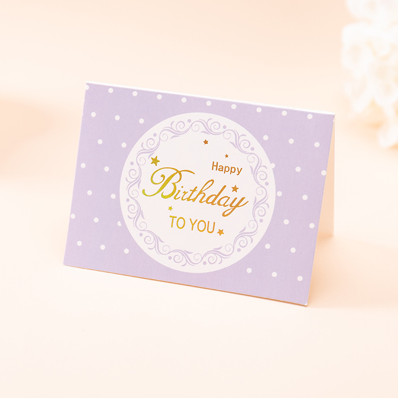 クロスボーダーのシンプルな創意的なビジネスのアイロン掛けのグリーティングカードの花の焙煎誕生日感謝カードの伝言は小さいカードの卸売りを祝福します。|undefined