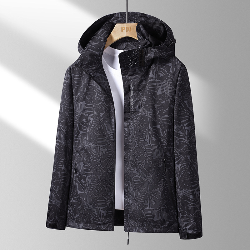 Chaqueta de entrega de una pieza para hombre primavera y otoño marca de moda 2023 pareja casual al aire libre chaqueta de hombre juvenil con capucha