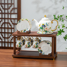 言则新中式茶具套装家用客厅轻奢高档下午茶茶壶茶杯整套礼盒装礼