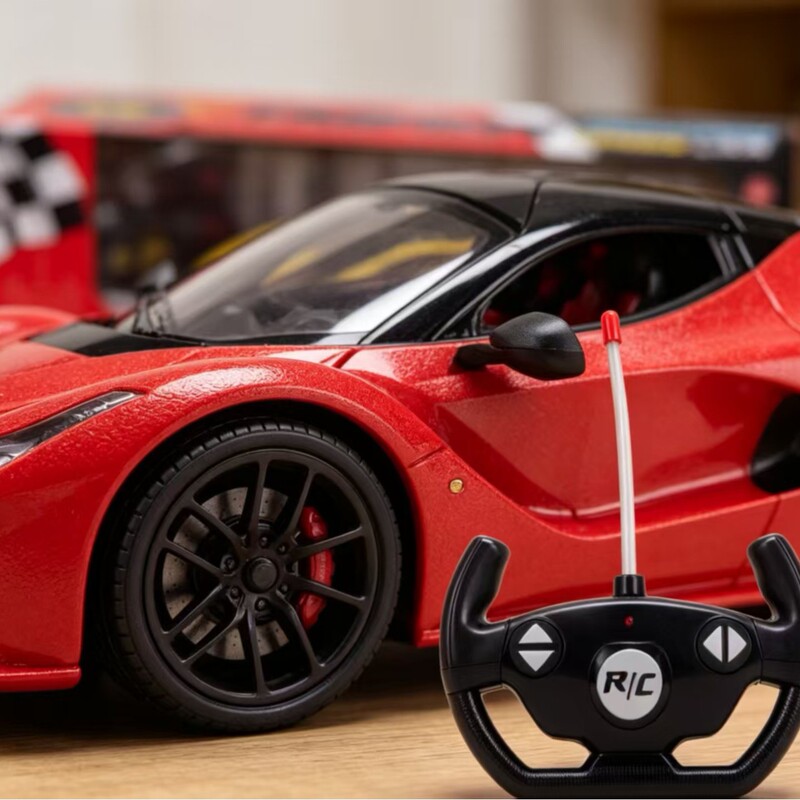 1:16 scale Ferrari model car with lights, a remote-controlled toy car for boys 1:16 scale Ferrari model car with lights, a remote-controlled toy car for boys