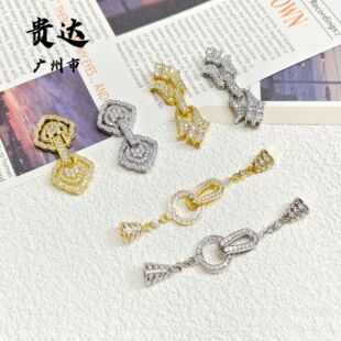 �S��ֱ�N����ɫ18k�׺η��οۻ��Ϳ��朼��L���^ diy�Ʒ���