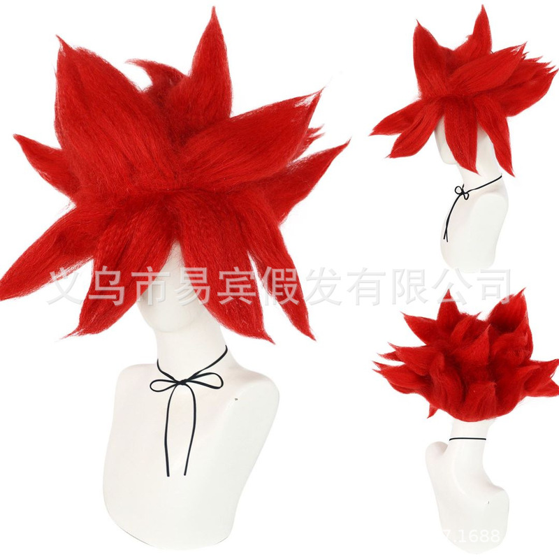 Ebin Super Saiyan Monkey King Vegeta Fit Super Blue Enlightenment Gita Vegeta cos Wig