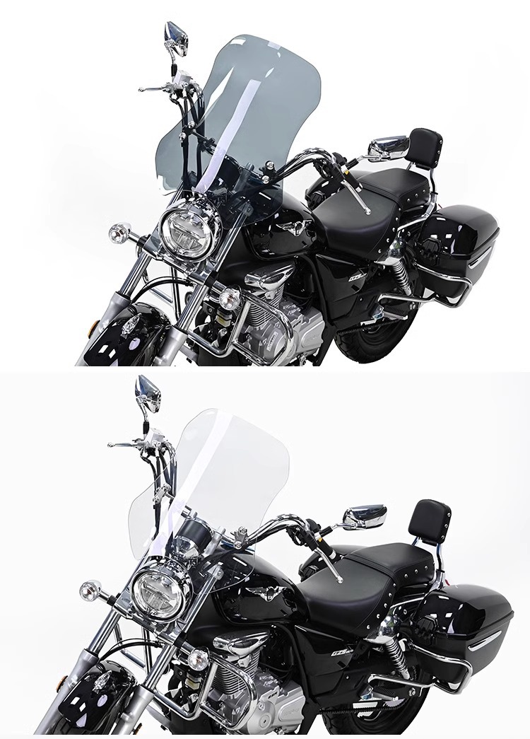 Muscle car Wolf suitable for Haojue GZS150 windshield windshield modification front windshield tempered glue anti-smashing special