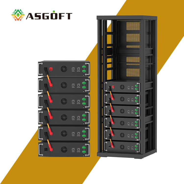 50kWh型工商业用储能机架储能柜机可扩容至70kWh可搭配Deye逆变器