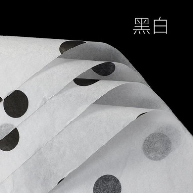 Oferta especial papel de pera de punto redondo grande Papel de pera de estilo coreano papel de envoltura de flores ramo de flores forro plisado floristería floral