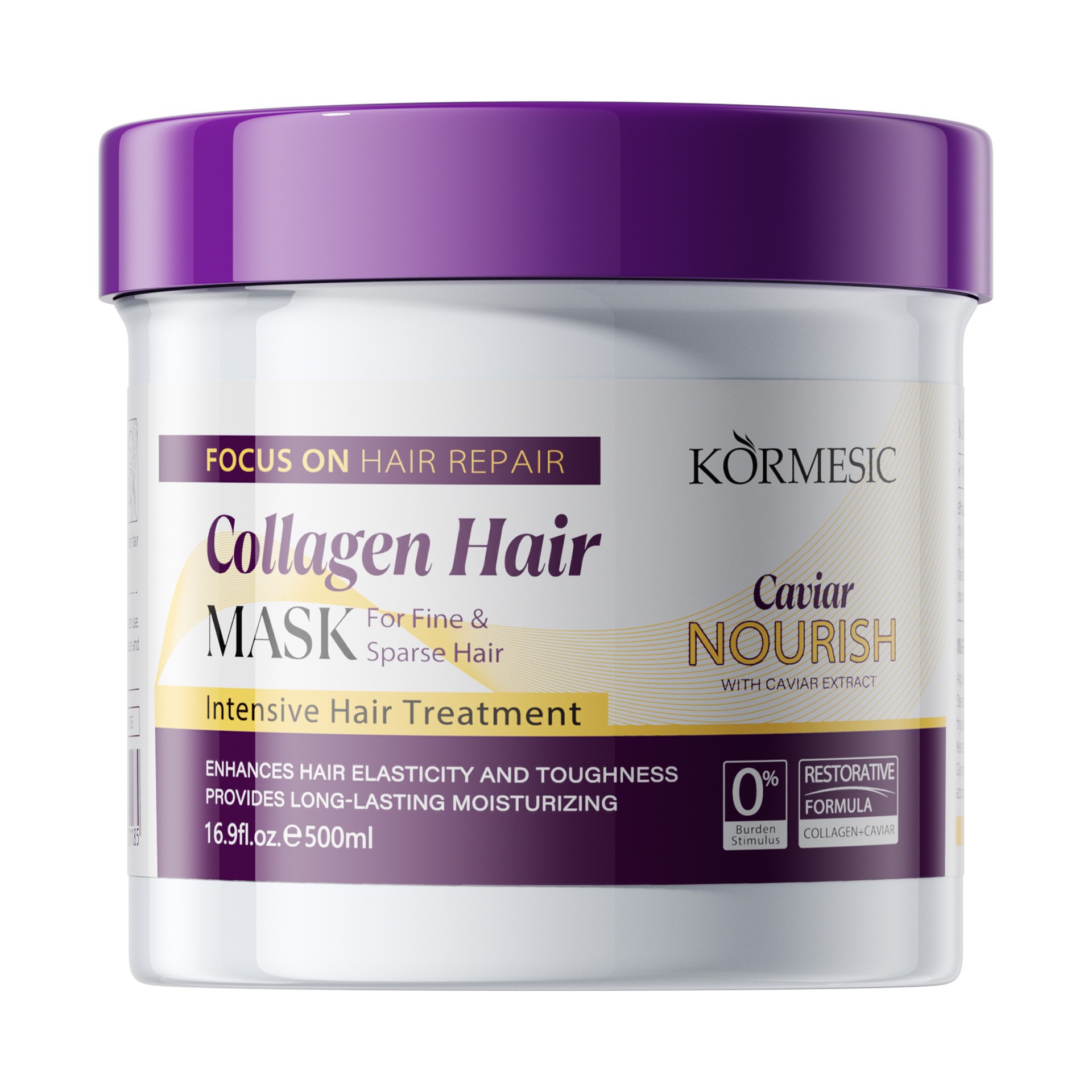 Selección estricta de colágeno caliente KORMESIC y máscara de caviar máscara para el cabello comercio exterior transfronterizo