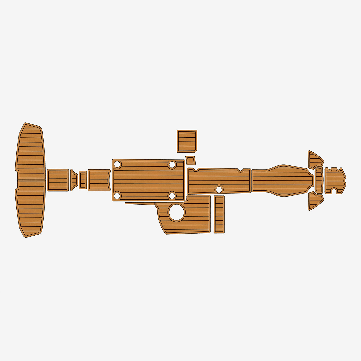 2010-2014 Yamaha 240 242 EVA тиковый морской искусственный пенопластовый пол