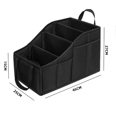 Car storage bag/box Box Car Foldable Large-Capacity - car-storage-four-compartment-model