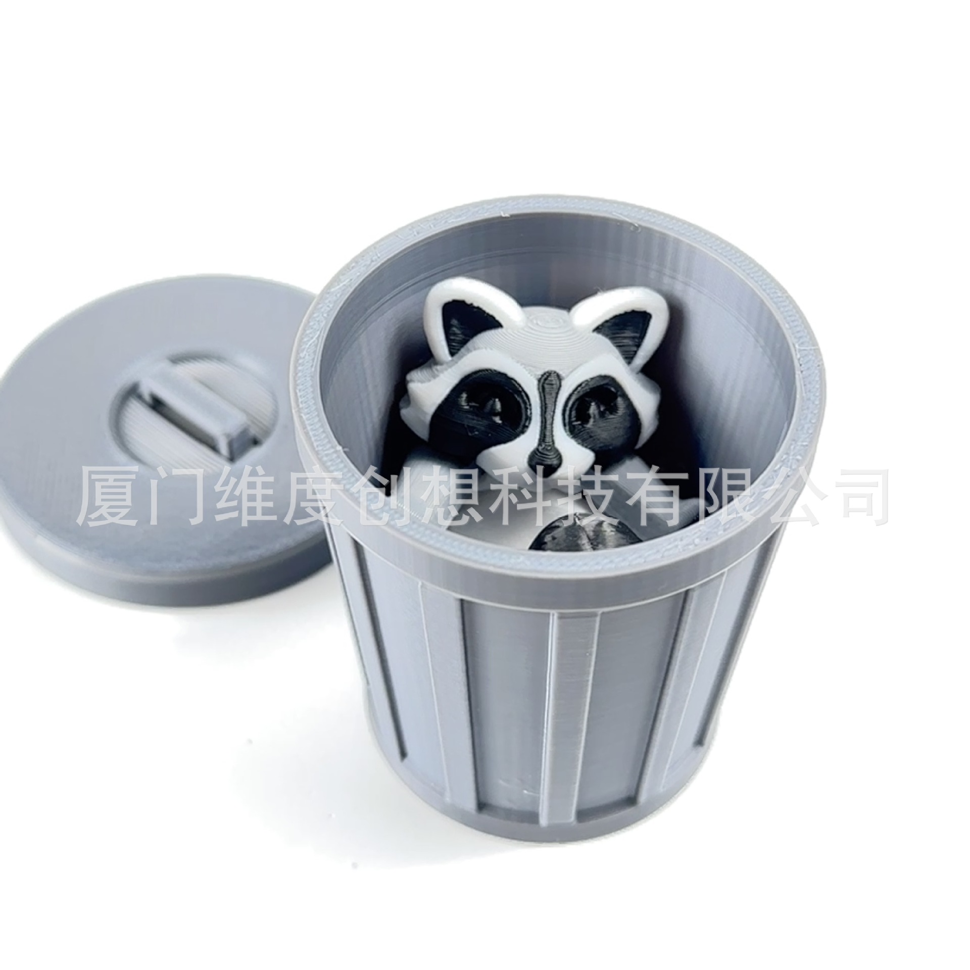 Juguetes de impresión 3D mapache con contenedores de basura articulaciones móviles adornos de Navidad regalos de día de San Valentín Amazon TK