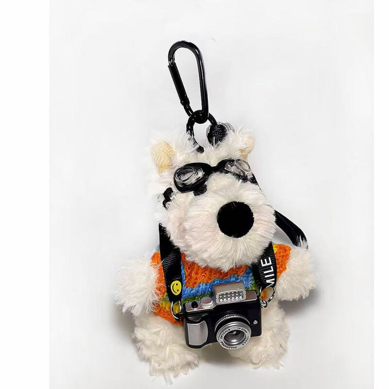 かわいい犬のぬいぐるみバッグペンダント、ウエストハイランド犬の装飾、車内グッズ、ぬいぐるみ、カップルペンダント|undefined