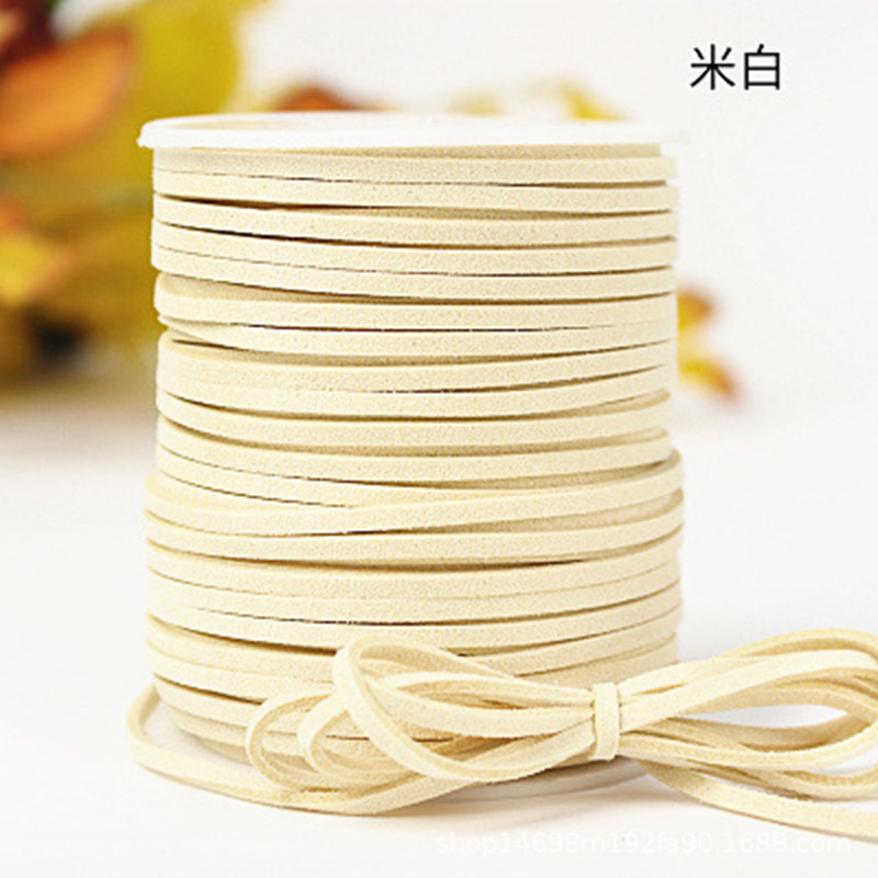 Cuerda de gamuza-beige 50 yardas