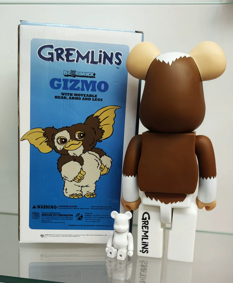 400% BearBrick Блоки Блоки Блоки Гремлины Маленький монстр качели модель модель двигатель кукла