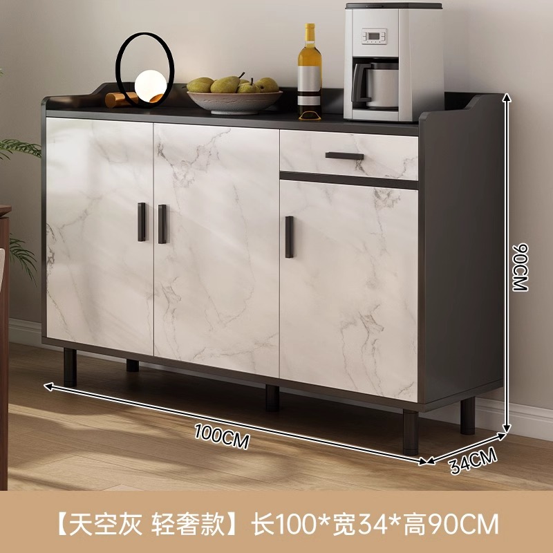 Armario de comedor contra la pared armario integrado armario de almacenamiento sala de estar armario de comedor moderno simple armario de té armario de almacenamiento