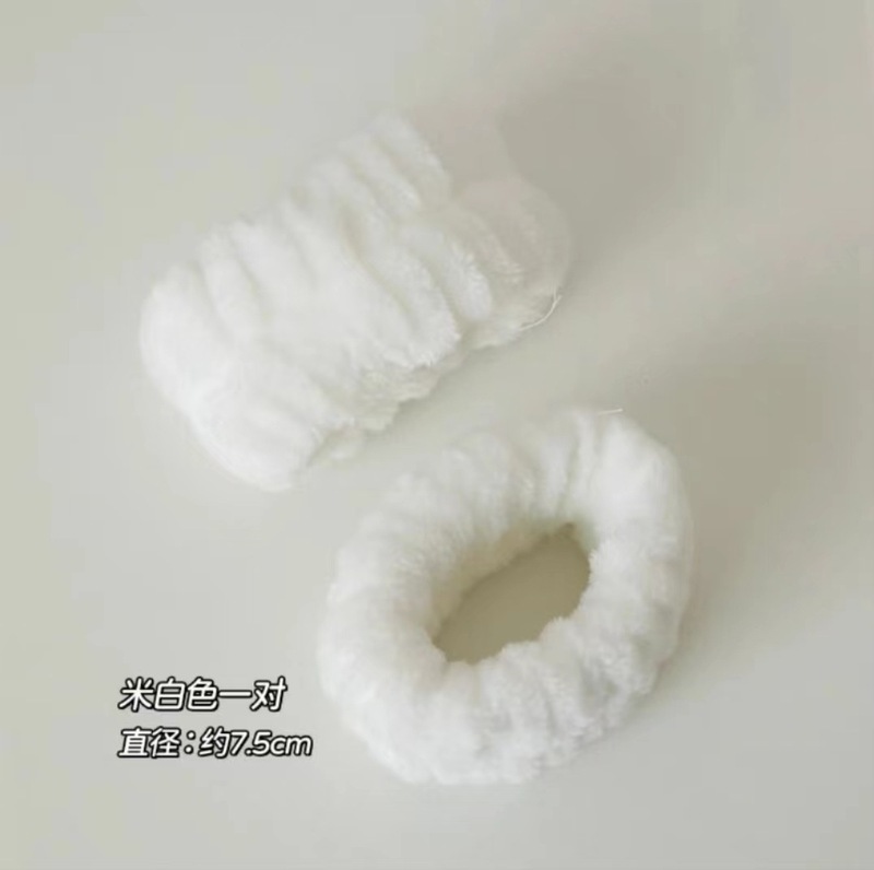 洗顔用防湿スリーブ、洗顔用リストバンド、吸水性リストバンド、汗拭きリストバンド、女性用ぬいぐるみヘアゴム|undefined