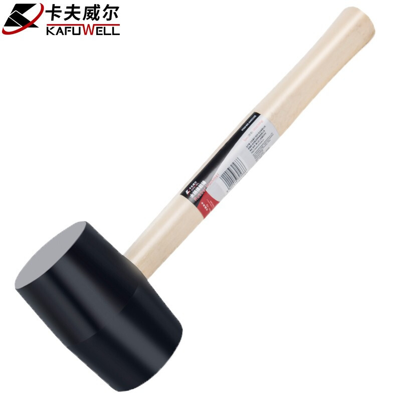 卡夫威尔 木柄橡胶锤 橡皮锤 安装锤 软锤 HA0216E 可开增票