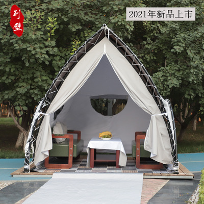 Yurt Tent Agritainment large on vacation barbecue Restaurant Awning keep warm Canopy hotel canvas Tent