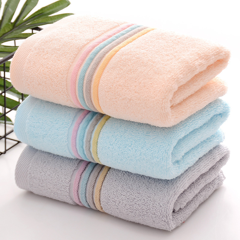 New Plain Color Cut-off Rainbow Satin Face Towel Soft 21 Single Yarn Household Towel Colorful Striped Adult Face Wash for Men and Women New Plain Color Cut-off Rainbow Satin Face Towel Soft 21 Single Yarn Household Towel Colorful Striped Adult Face Wash for Men and Women