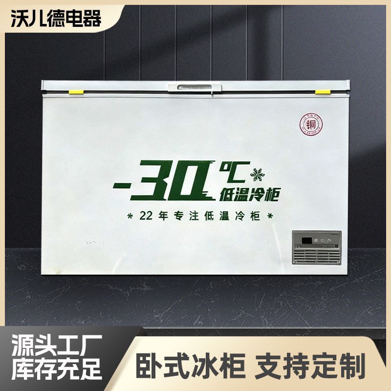 Freezer Commercial Large-Capacity Horizontal Freezer Household Refrigeration and Freezing Fresh-Keeping Dual-Temperature Freezer Display Freezer Refrigerator