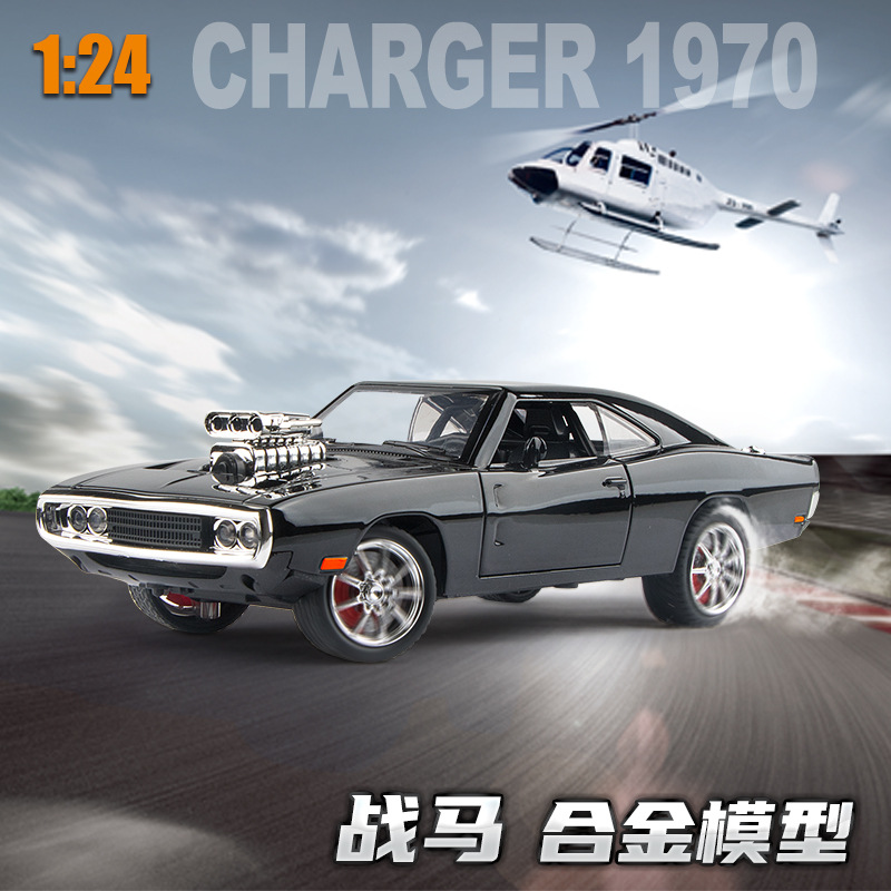1:24 caballo de guerra modelo de coche de aleación de sonido y luz Tire hacia atrás niño juguete boutique decoración del coche TikTok Venta caliente