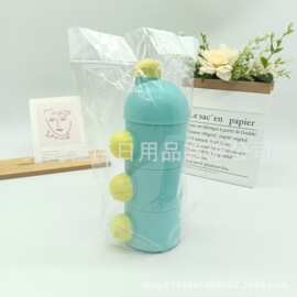 便携式带可爱奶粉格新款多巴胺配色儿童奶粉储存盒婴儿三层奶粉盒