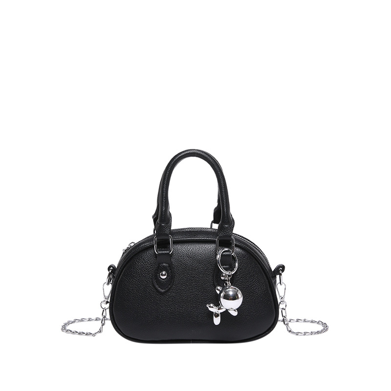 2024 nuevo temperamento diseño de moda bolso de hombro de color sólido estilo retro cremallera concha textura mochila