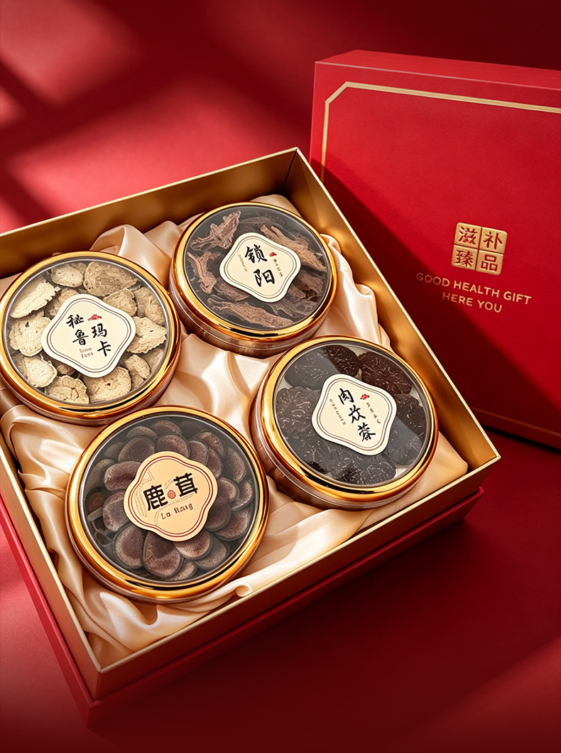 Deer Antler Slices Lu Rong 鹿茸 Northeast China Gift Box White and Red Powder Slices for Cooking and Tonic Soups preparation