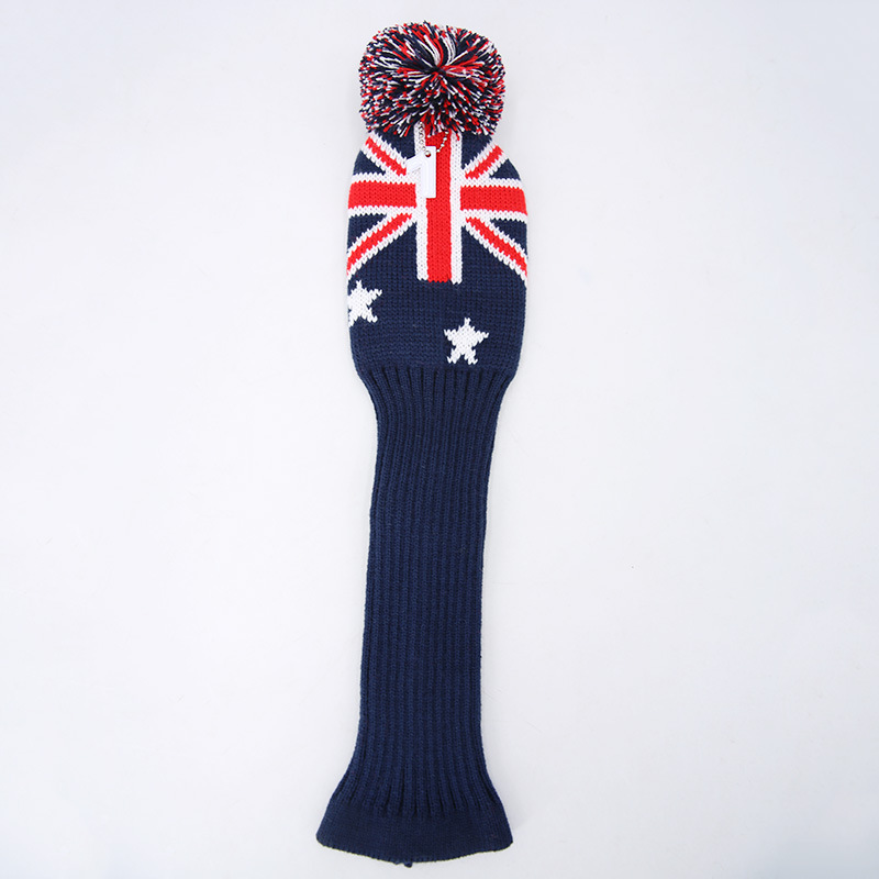 EBay transfronteriza suministros de golf mixta a juego cubierta de club de golf de punto Linda cubierta de club de pelota de piel al por mayor