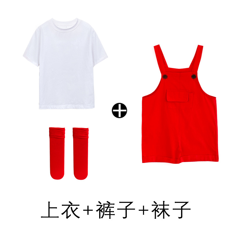 Niños DE LOS NIÑOS pantalones cortos color caramelo traje verano Escuela Primaria kindergarten coro danza reloj