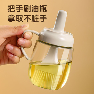 One-piece electric cake pan oil brush special oil pancake brush barbecue high temperature resistant glass oil bottle silicone kitchen oil brush pot