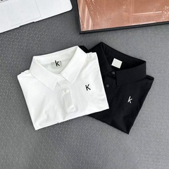 25夏季K家新款女士POLO衫吸汗透气短袖修身速干户外运动翻领T恤