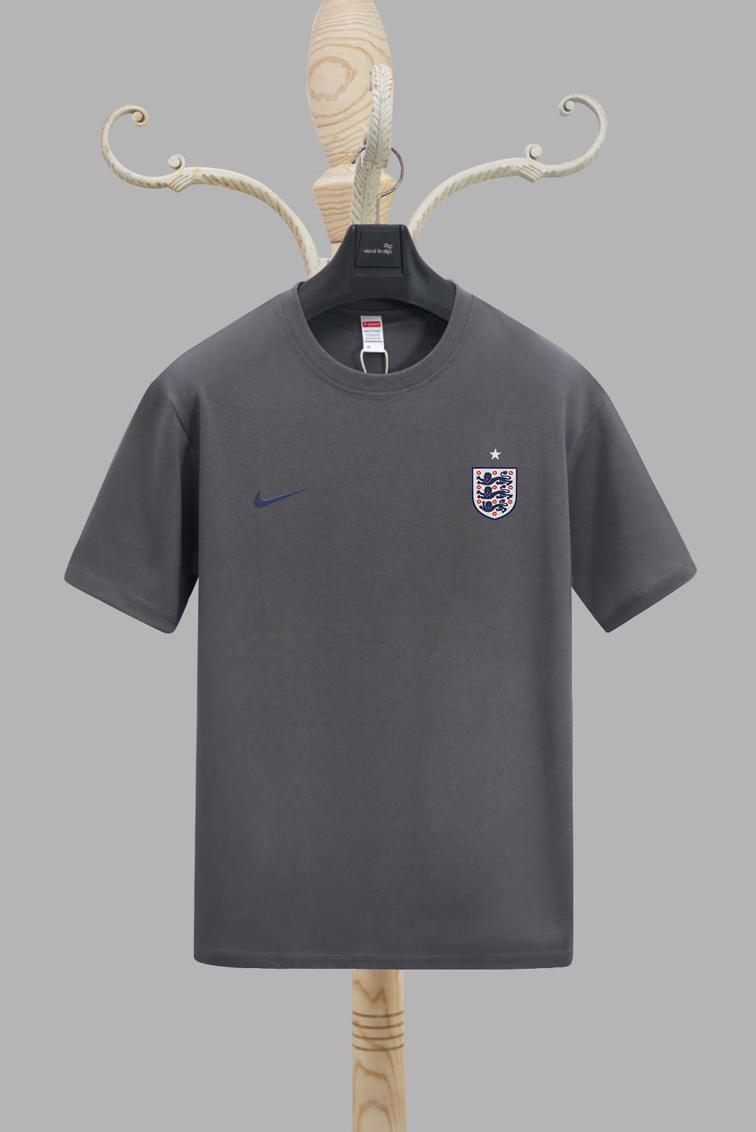2024 Copa de Europa Inglaterra camiseta estampada en 3D deportes para hombres deportes suelta transpirable manga corta con cuello redondo camiseta