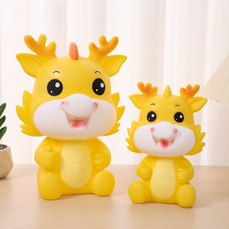 Cartoon big piggy bank, fall protection, Birthday gift