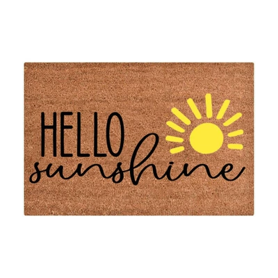 Avtomobil döşəmə paspasları — Easy-Care Floor Mats in Stock - sunshine-yellow-sun-4060cm-crystal-velvet