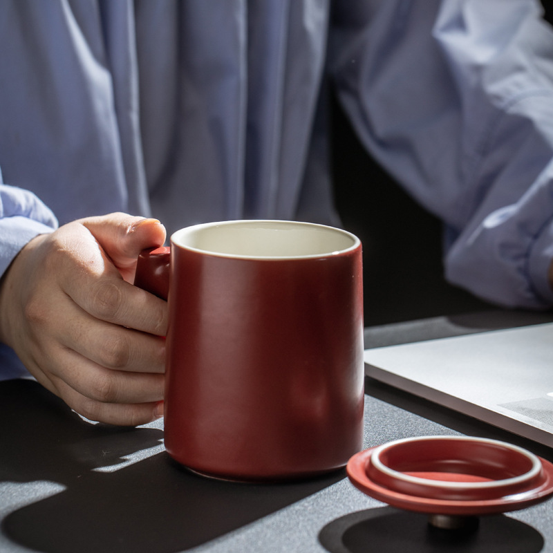 Taza de madera creativa con marcador de escritura de madera de sandalwood marcadores taza de cerámica taza de café taza de agua logotipo tallado