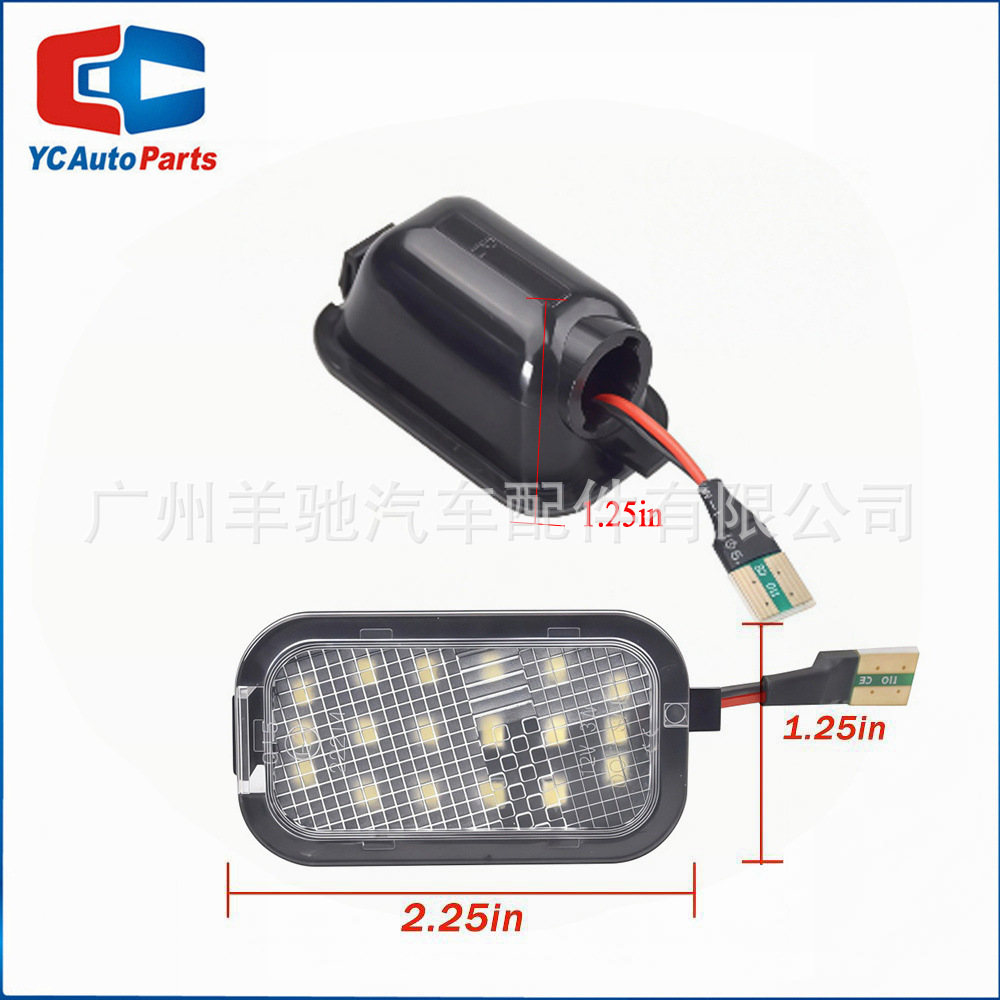 Aplicable a Cadillac Escalade Hybrid / Chevrolet Espejo retrovisor Lámpara de bienvenida Lámpara de suelo LED image 2