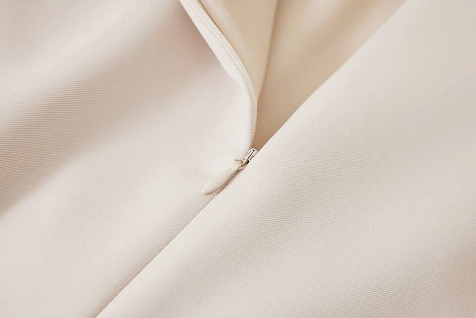 Chân váy vest nữ dáng lửng cạp cao ống đứng xẻ tà sau ôm mông, dài 60 cm / 72 cm — Hồng (60CM), Hồng (72CM), Kaki (72CM), Màu be (60CM) chi tiết 17