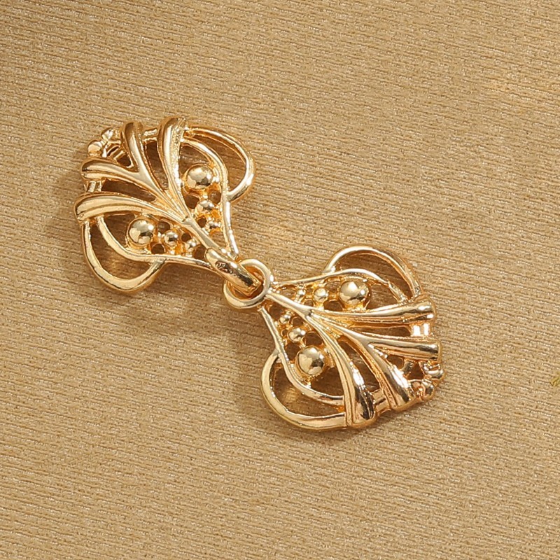 하트 모양의 잔디 버클 BC1050KC 골드 (클립 제외)