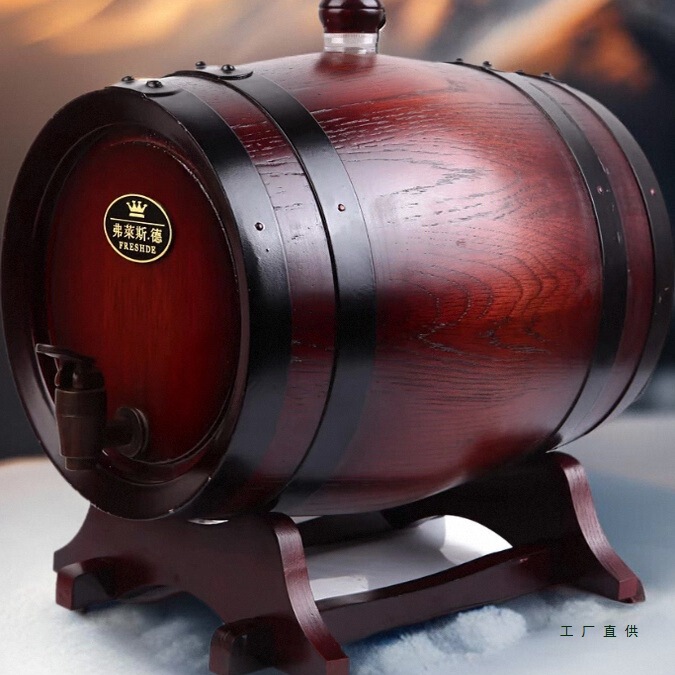 橡木酒桶1.5L3升5L10L15升烘烤家用无胆橡木桶空桶自酿红葡萄酒桶|undefined