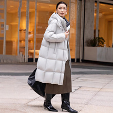 简约大牌羽绒服女装长款2025冬季新款设计感加厚保暖95白鸭绒外套
