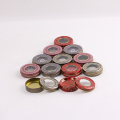 Metal Can Candy Pin USB Drive Gift Box Convenient Round Metal Jar with Lid Small Size Direct Manufacturer Sale