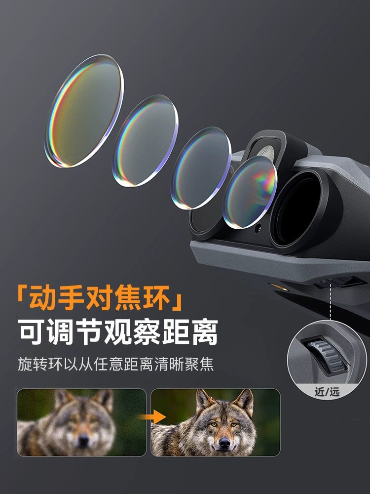 Cross-border new ultra-high-definition infrared night vision device, 10x zoom, day and night dual-use binoculars, outdoor field viewing