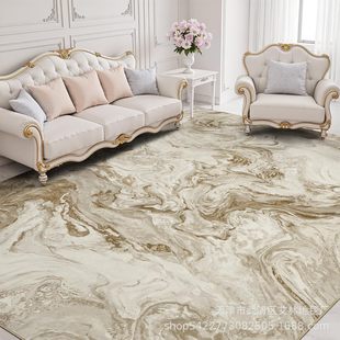 Cross-border Bohemian Floor Mat Imitation Cashmere Washed Bottom Living Room Carpet American Coffee Table Bedside Blanket Dirt-resistant and Easy to take care