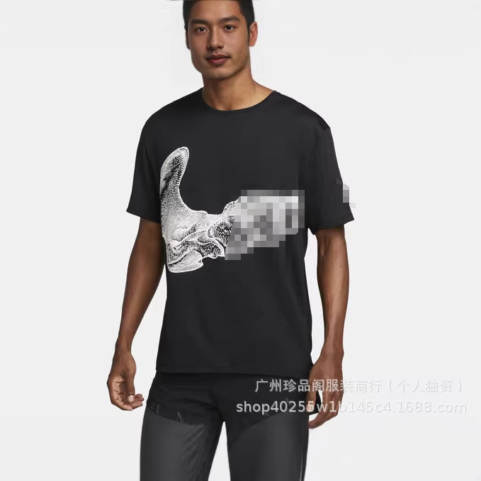 2026 New Casual Round Neck Trendy Brand Short-Sleeved Loose Bone Print T-Shirt 515 2026 New Casual Round Neck Trendy Brand Short-Sleeved Loose Bone Print T-Shirt 515