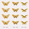 Three dimensional layout with butterfly on wall, decorations, in 3d format, Amazon