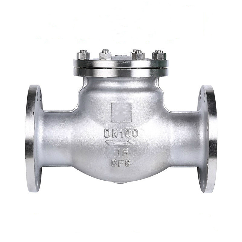 不锈钢旋启式法兰止回阀H44W-16P 浙江南高阀门 不锈钢法兰止回阀