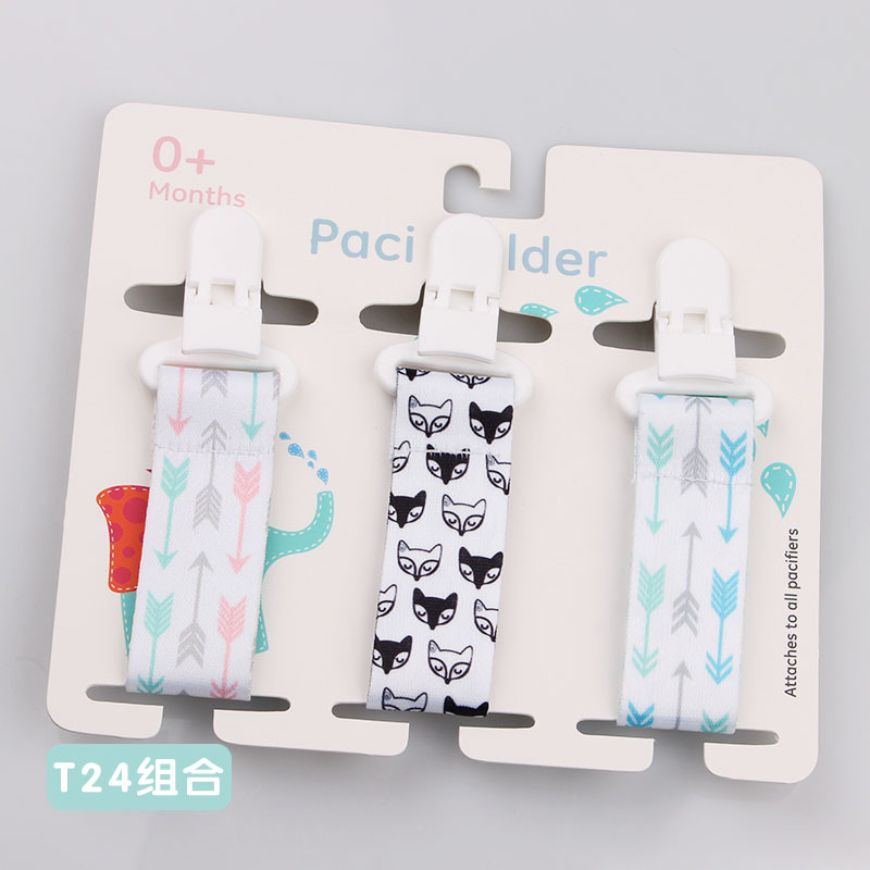 Spot] INS Amazon tres combinaciones de tarjetas de papel engrosadas cadena de chupete para bebés cadena anti-caída de juguetes de mordedor